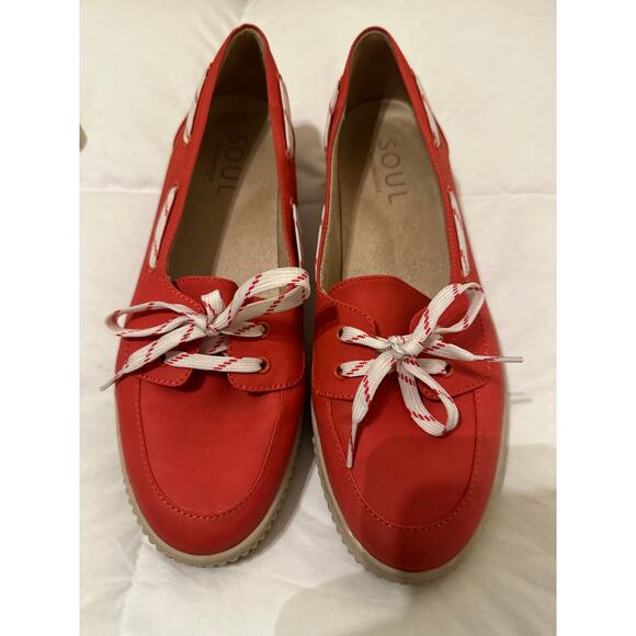 SOUL Naturalizer Women's Orange Tia-Boat Hybrid Sport Boat Shoes Size 11W - Picture 1 of 13
